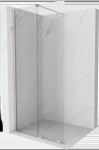 MEXEN/S - Velar Sprchová zástena posuvná Walk-in 120 x 200, transparent 8 mm, nikel kartáčovaný 871-120-000-03-97