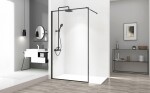 REA - Sprchová zástena Bler L/P 100 čierna REA-K7634
