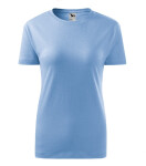 Klasické nové dámske tričko sky blue 2XL