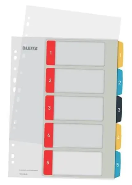 Leitz Cosy A4 Celoplastové registre popisovateľné na počítači 1-5 / dopredaj (12400000)