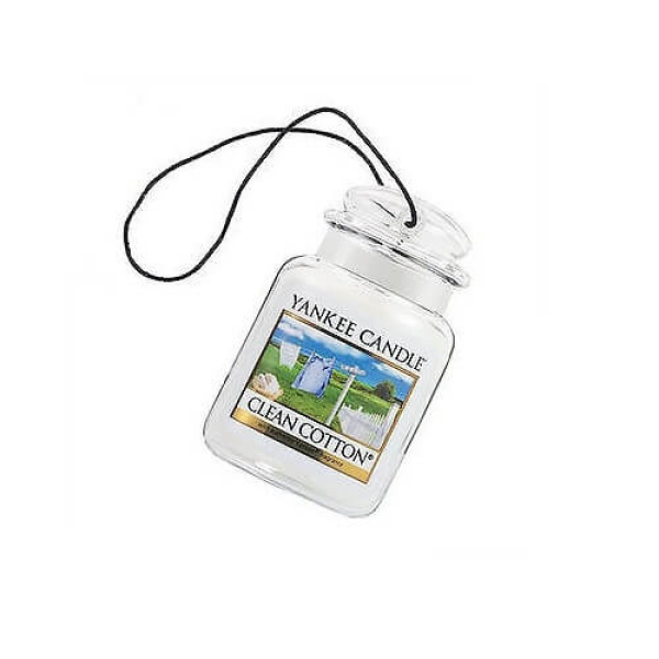 Yankee Candle Car Jar Clean Cotton Vôňa do auta na zavesenie (luxusná vysačka) (5038580005554)