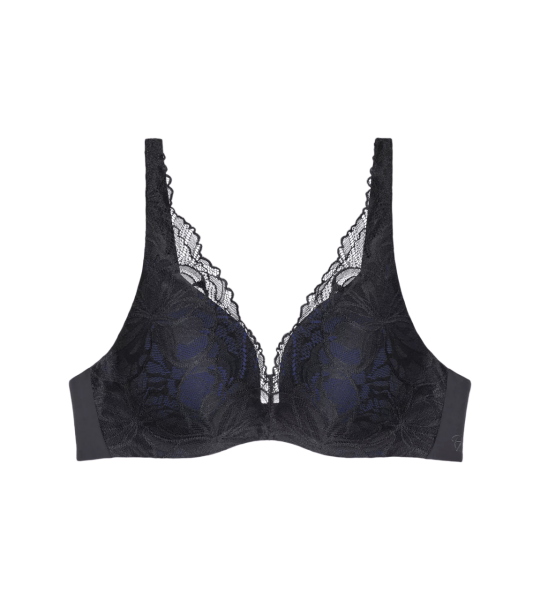 Dámska podprsenka Body Make-Up Illusion Lace WP - BLACK - black 0004 - TRIUMPH BLACK 90B