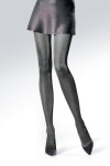 Metalické trblietavé pančuchy Brilliance Silver 5-XL