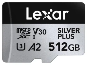 Lexar Professional SILVER PLUS microSDXC 512GB / čítanie: 205MBps / zápis: 150MBps / UHS-I / V30 (LMSSIPL512G-BNANG)
