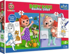Trefl - Puzzle - Obojstranné puzzle Cocomelon: Veselý deň s priateľmi BABY MAXI