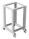 Lanberg Open Rack 18U sivá / Otvorený rack / 19" / 600 x 800 mm / nosnosť 600 kg (OR01-6818-S)