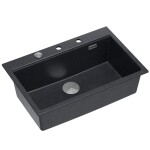 Quadron - Granitový drez MARC 110 WORKSTATION Black Metallic Meď HQM7650U8_PVDC1