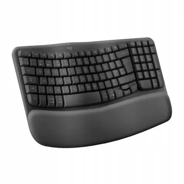 Logitech Wave Keys grafitová ES / Bezdrôtová klávesnica / ergonomická / 2.4 GHz / Bluetooth (920-012296)