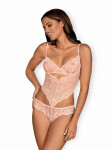 Nežné body Alluria teddy pink - Obsessive L/XL růžova