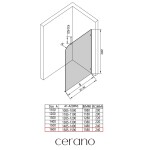 CERANO - Sprchová zástena Walk-in Orbis Top Round - Pravá - 8 mm - okrúhla vzpera - chróm, mliečne sklo - 160x200 CER-999972