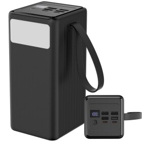Platinet PLATINET POWER BANK 60000 mAh 65W PD FLASHLIGHT USB-C 1M CABLE [46260]