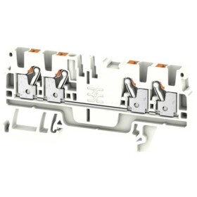 Weidmüller 1521790000 priechodná svorka 5.1 mm pružinová svorka biela 100 ks; 1521790000