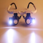 Verk Náhlavná lupa s LED svetlom hodinárska 8x 23x