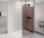 POLYSAN - ARCHITEX BLACK MATT sprchová zástena 662 sklo Marron AXB70MR