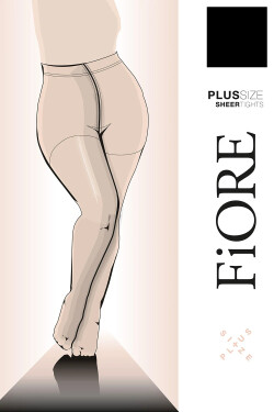 Fiore Plus Size 20 DEN C5120 farba:čierna 3-M