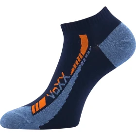 VOXX Ponožky krátké slabé REX 19 bavlněné TMAVĚ MODRÉ (3 páry) 43-46 125602