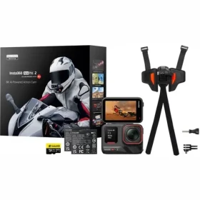 Insta360 Ace Pro 2 Motocyklový balíček / Sada: kamera + 2xAku + 1x MicroSDXC 128GB + Držiak na helmu INST100-35 (INST733)