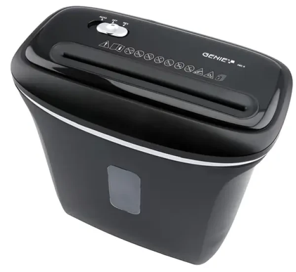 GENIE 480 X čierna / Skartovač / Krížový rez 4x35 mm / 8 listov / 72 dB (12468)