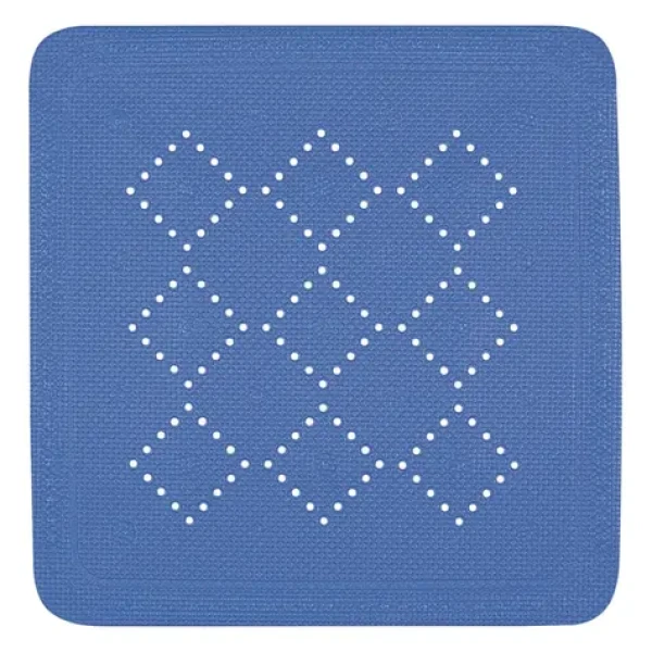 Spirella ALASKA protišmyková podložka do sprchy modrá / PVC / 55 x 55 cm (7610583245717)