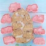 Sada vykrajovačiek v tvare nákladných áut - Cakesicq - Cakesicq