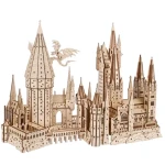 Ugears 3D drevené mechanické puzzle Hrad Rokfort, Harry Potter