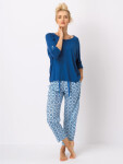 Pyžamo Kľúč LNS 721 A25 Viskóza 3/4 S-XL modrá S