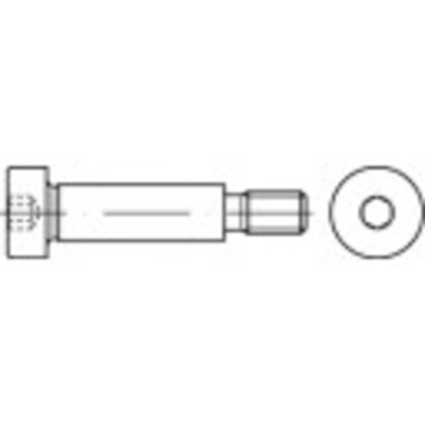 TOOLCRAFT TO-5434560 lícovaná ramenná skrutka M6 12 mm vnútorný šesťhran 50 ks; TO-5434560