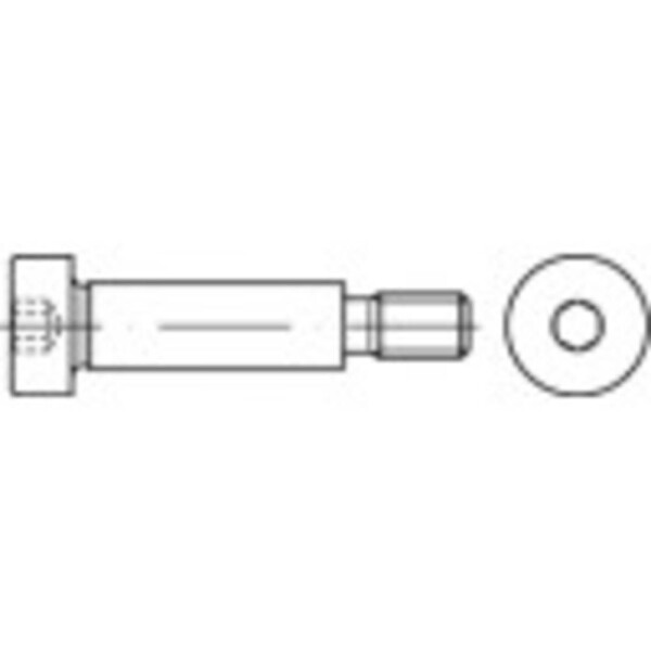 TOOLCRAFT TO-5434599 lícovaná ramenná skrutka M8 30 mm vnútorný šesťhran 50 ks; TO-5434599
