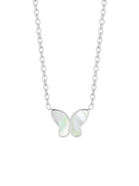 Preciosa Nežný náhrdelník s motýlikom Mother of Pearl Butterfly 7492 01