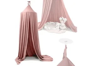 KIK Závesný baldachýn Ružová (KX6104)