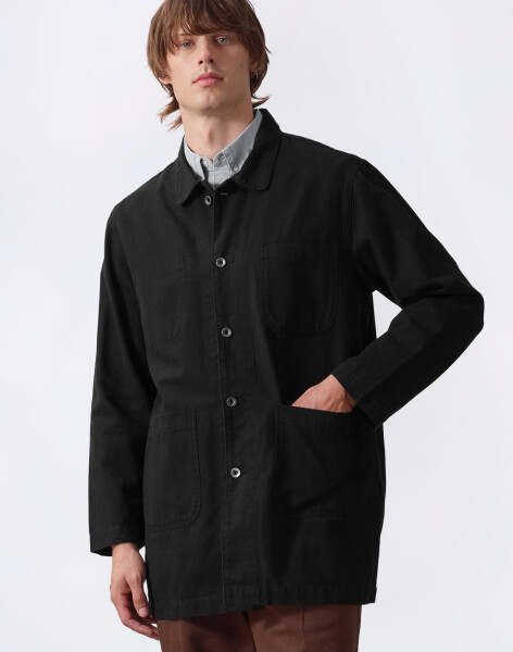 Service Works Canvas Long Shop Coat Black M