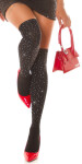Dámske trblietavé podkolienky SH105 black - In-Stylefashion UNI