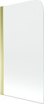 MEXEN - Felix 1křídlá vaňová zástena 70 x 140, transparent, zlatá 890-070-001-50-00
