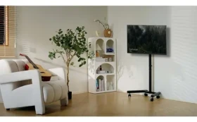 Manhattan Mobilný TV stojan na kolieskach 13-50" / VESA 75-200 mm / nosnosť 20 kg / výškovo nastaviteľný, sklopný (462464)