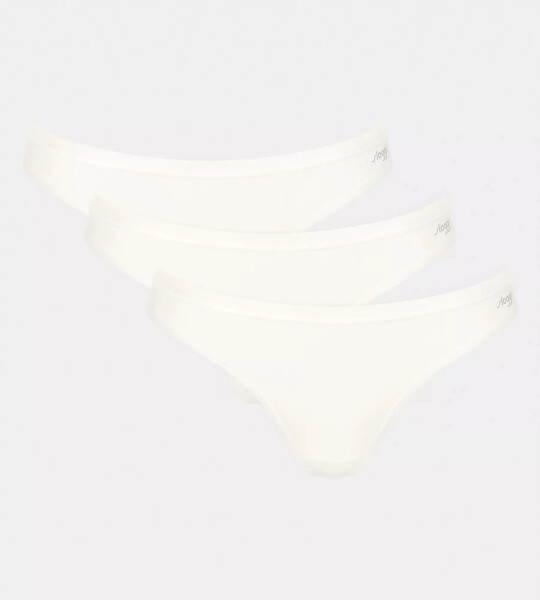 Dámske bavlnené nohavičky GO Daily Mini 3P - WHITE - biela 00GZ - SLOGGI WHITE M