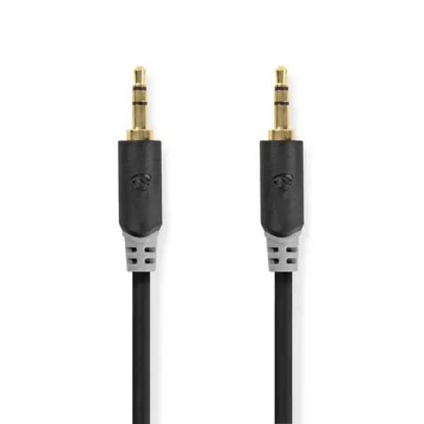 Nedis Stereo Audio kábel jack 3.5 mm (M) - jack 3.5 mm (M) 0.50 m čierna (CABW22000AT05)