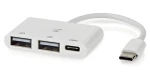 Nedis CCGB64785WT01 / USB hub / 1x USB-C / 2x USB-A / napájanie z USB (CCGB64785WT01)