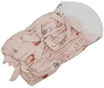EKO Zavinovačka šnurovacia s kokosovou vyberateľnou vložkou My farm Powder pink 75x75 cm