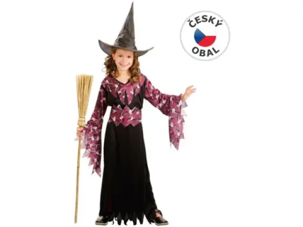 MaDe 86157 - Kostým na karneval Čarodejnica, 120-130cm