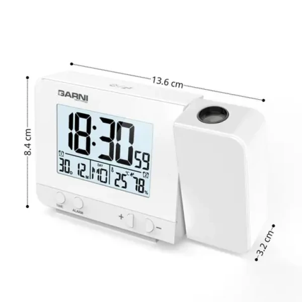 Garni 140W Digitálny budík s projekciou času a vnútornej teploty (GARNI 140W)