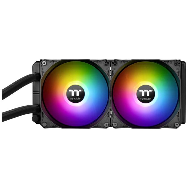 Thermaltake TH240 ARGB čierna / AIO vodný chladič CPU / 2x 120 mm / 1500 RPM @ 28.2 dB / 59.28 CFM (CL-W286-PL12SW-A)