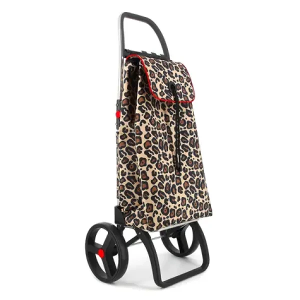 Rolser I-Max Wild 2 Logic RSG leopardí vzor / Nákupná taška na kolieskach / Objem 43 l / Nosnosť 40 kg