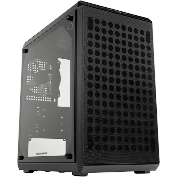 Cooler Master Q300L V2 čierna / microATX / 2x USB-A 3.2 amp; 1x USB-C 3.2 2x2 / 2x 120mm / bez zdroja / priehľadná bočnica (Q300LV2-KGNN-S00)