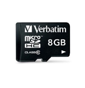 Verbatim microSDHC pamäťová karta 8GB (+ adaptér) / Class 10 / adaptér (44081)