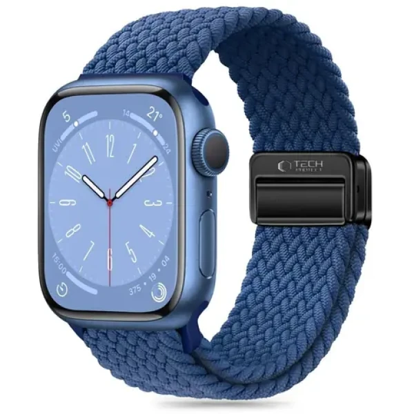 Tech-Protect Nylonmag pre Apple Watch 42/44/45/49 mm modrá / Remienok pre Apple Watch / Nylon, magnetické zapínanie