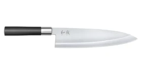 KAI Wasabi Black Deba 21 cm / Kuchynský nôž / jednostranné brúsenie / nehrdzavejúca oceľ 6A/1K6 / 58 HRC (KAI WA6721D)