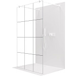 CERANO - Sprchová zástena Walk-in Onyx Duo Ľ/P - 8 mm - guľatá vzpera - biela matná, industriálne sklo - 150x200 CER-8050BD2172
