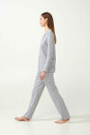 Vamp - Pyžamo na gombíky 21452 - Vamp light gray L