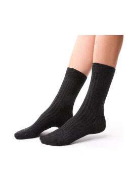 Dámske rebrované ponožky Steven art.130 Merino tmavě modrá 35-37