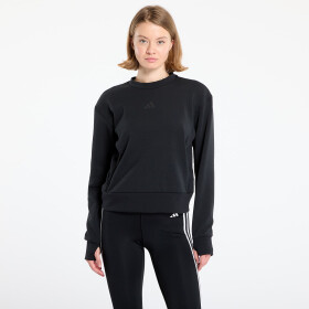 Mikina adidas Designed-for-Training Warm-Up Crewneck Sweatshirt Black/ Victory Blue/ Magic Beige XS